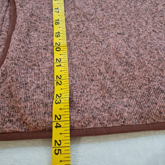 Share L.L. Bean Women’s Fleece Pullover Snap Button Mock outdoor Neck pockets L - Picture 4 of 7